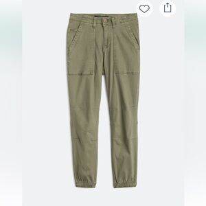 Boom Boom Jeans Women's Vancouver Twill Jogger Green Cargo Pants